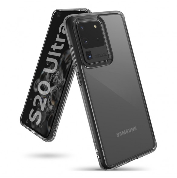 Svart och mycket snyggt omslag Samsung Galaxy S20 Ultra.