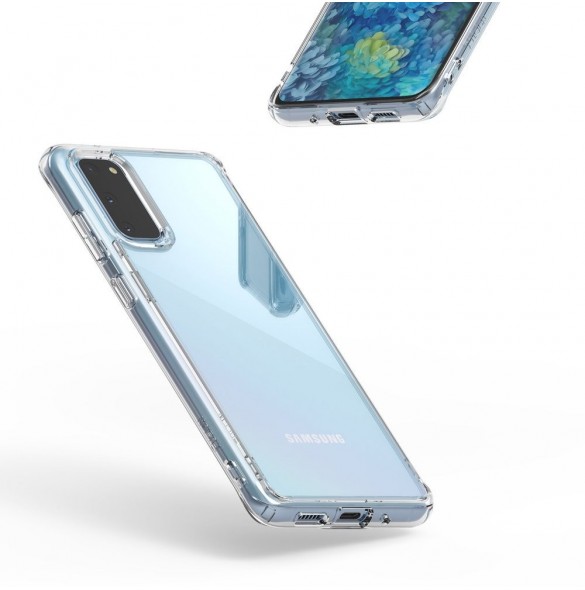 Genomskinligt och väldigt snyggt omslag Samsung Galaxy S20.