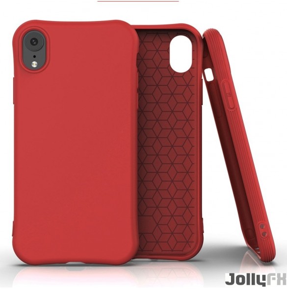 Rött och väldigt snyggt omslag iPhone XR.