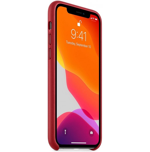 Apple MWYF2ZM/A Läderskal till iPhone 11 Pro - Röd