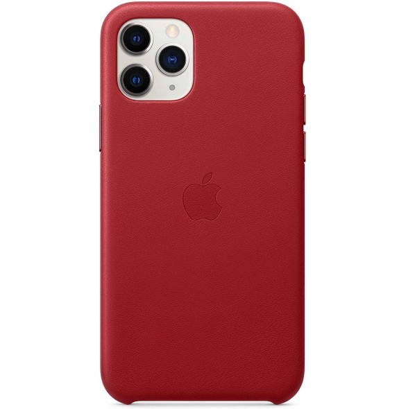 Apple MWYF2ZM/A Läderskal till iPhone 11 Pro - Röd