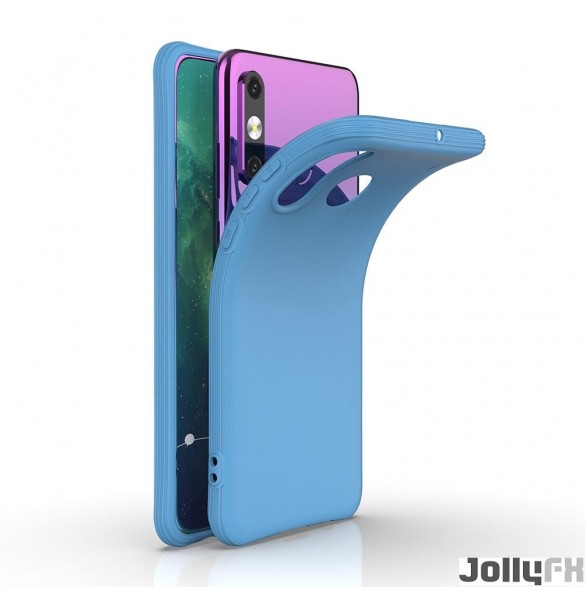 Blått och mycket snyggt omslag Huawei P30 Lite.