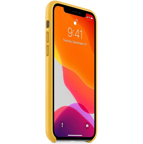 Apple MWYA2ZM/A Läderskal till iPhone 11 Pro - Gul