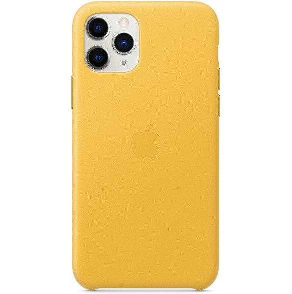 Apple MWYA2ZM/A Läderskal till iPhone 11 Pro - Gul