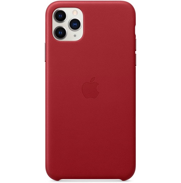 Apple MX0F2ZM/A Läderskal till iPhone 11 Pro Max - Röd