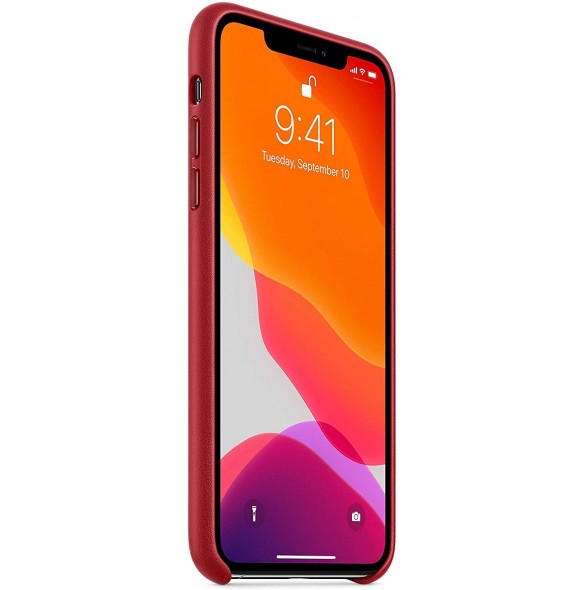 Apple MX0F2ZM/A Läderskal till iPhone 11 Pro Max - Röd
