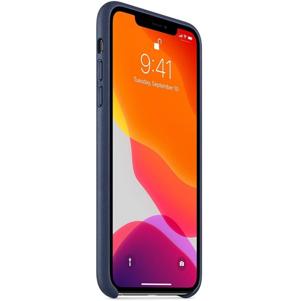 Apple MX0G2ZM/A Läderskal till iPhone 11 Pro Max - Blå