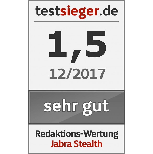 Jabra Stealth Wireless Stereo Bluetooth Headset - Svart / Orange