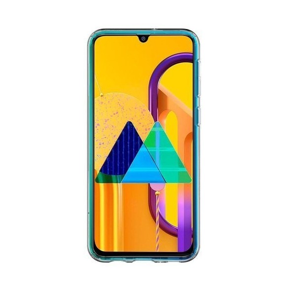 Samsung Galaxy M21 och väldigt snyggt skydd från Spigen.