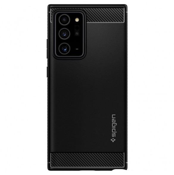 Svart och väldigt snyggt omslag Samsung Galaxy Note 20 Ultra.