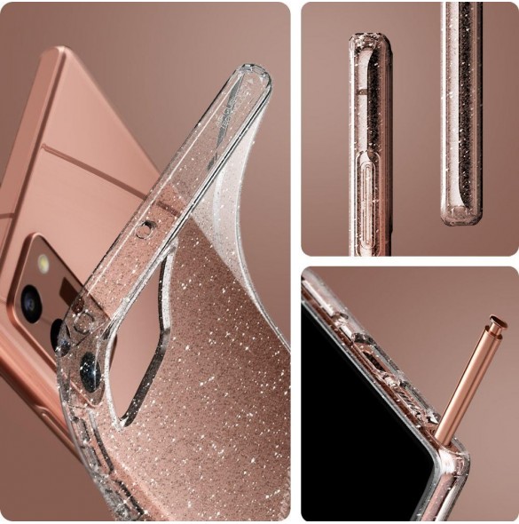 Glitter kristall och mycket elegant lock Samsung Galaxy Note 20.
