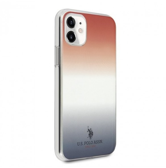 Rödblå och väldigt snygg täcka för iPhone 11.