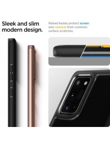 Matt svart och väldigt snygg täcka för Samsung Galaxy Note 20.