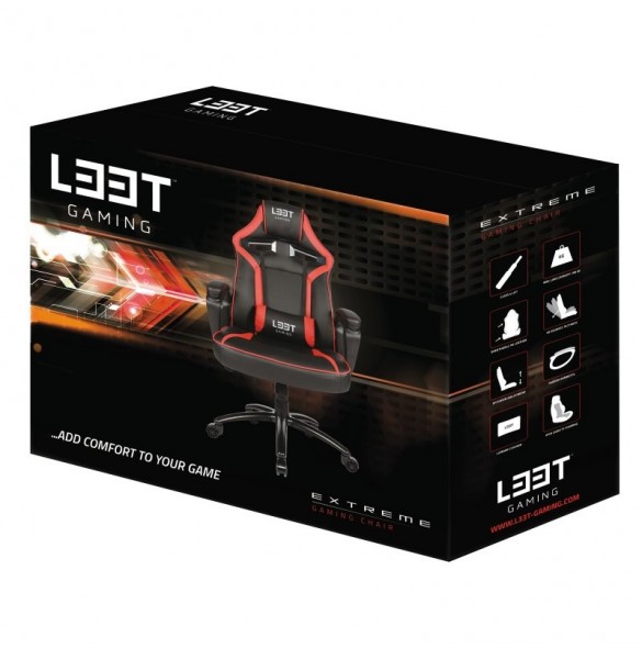 L33T-Gaming Extreme Gamingstol - Röd