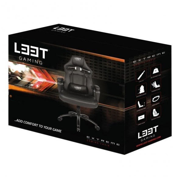 L33T-Gaming Extreme Gamingstol - Svart