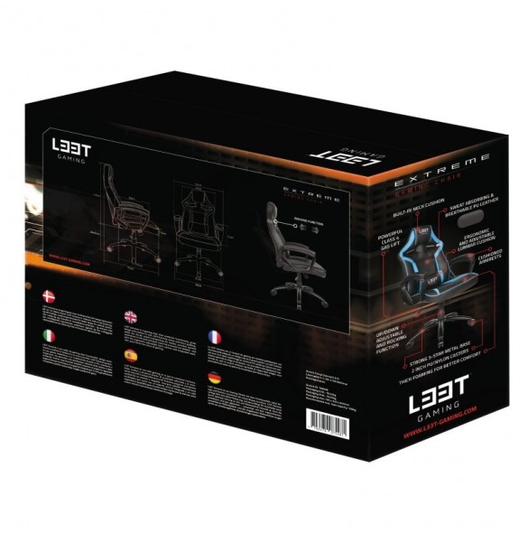 L33T-Gaming Extreme Gamingstol - Blå