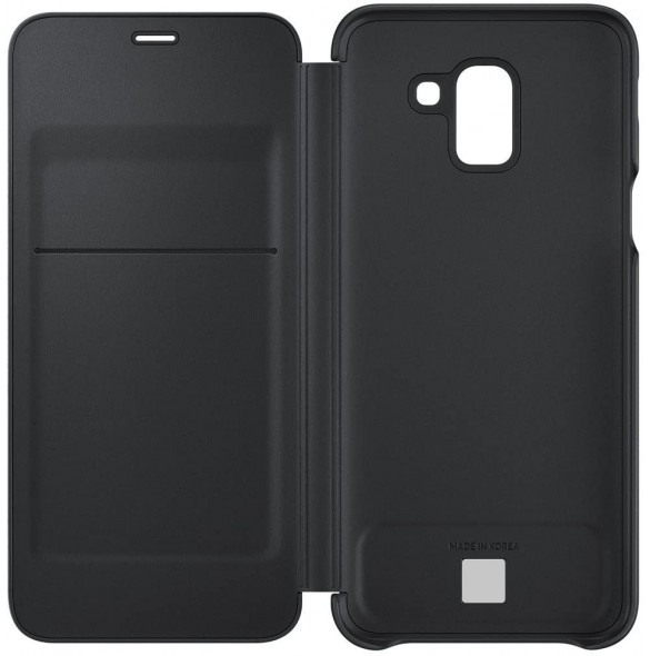 Samsung EF-WJ600CBEGWW Wallet Cover Bookcase med kortplats för Samsung Galaxy J6 2018 - Svart