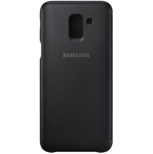 Samsung EF-WJ600CBEGWW Wallet Cover Bookcase med kortplats för Samsung Galaxy J6 2018 - Svart