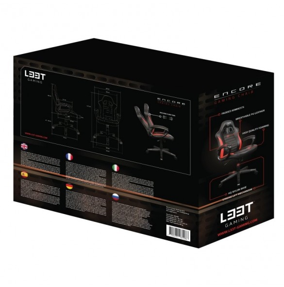 L33T-Gaming Encore Gamingstol - Grön