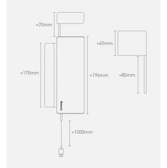 Gränssnitt: 2 x USB