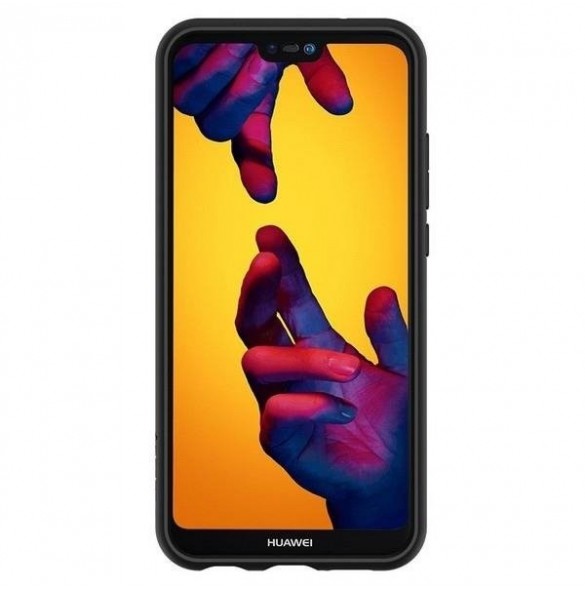 Spigen Liquid Air Skal Cover till Huawei P20 Lite - Svart