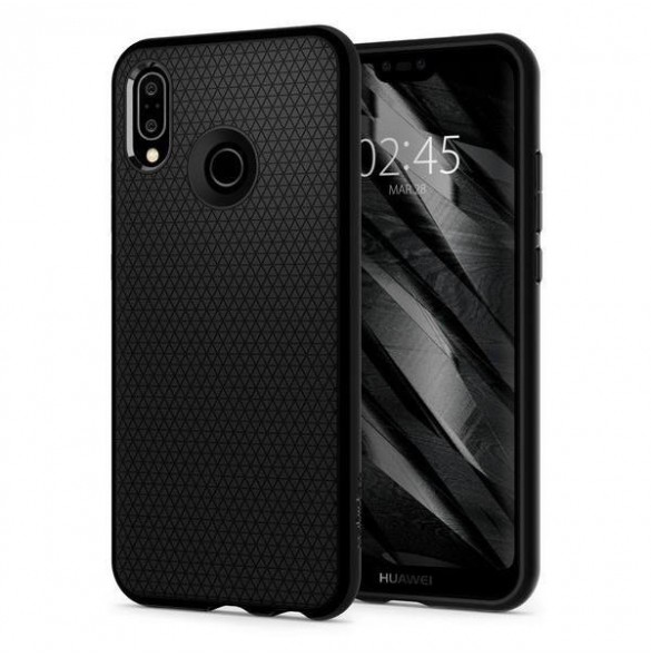 Spigen Liquid Air Skal Cover till Huawei P20 Lite - Svart