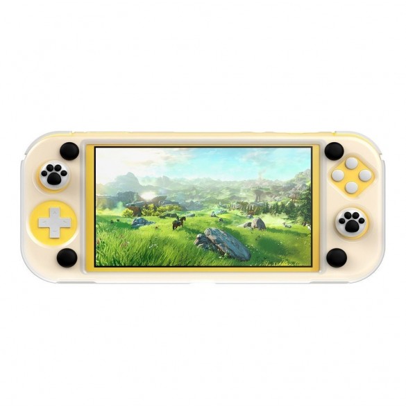 Baseus Stöttålig Fäste Skyddsfodral för Nintendo Switch Lite med Pads Utskärningar Katten tafsar - Svart (WISWLT-21)
