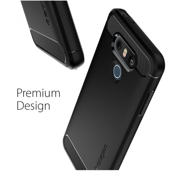 Spigen Rugged Armor Skal Cover till LG G6 - Svart