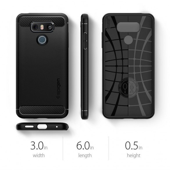 Spigen Rugged Armor Skal Cover till LG G6 - Svart