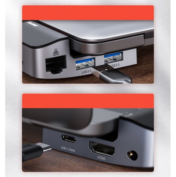 Utgång: Thunderbolt 3 * 2, HDMI * 1, USB 3.0 * 3, RJ45 * 1,3,5 mm * 1, PD * 1