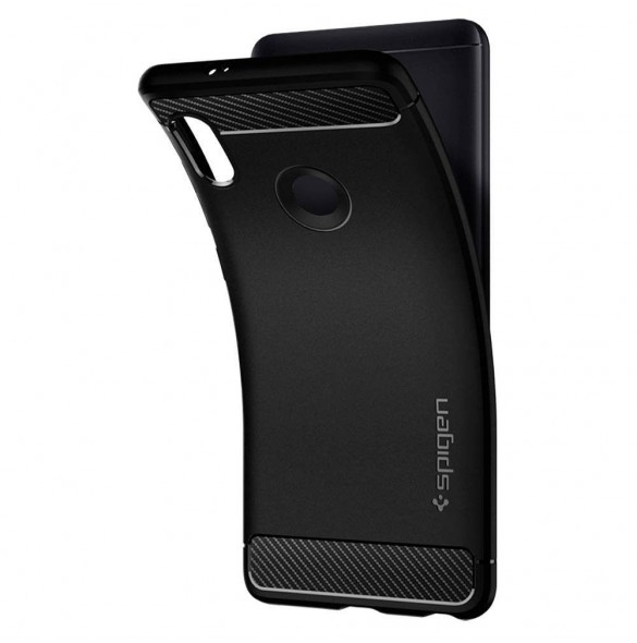 Spigen Rugged Armor för Xiaomi Redmi Note 5 / Redmi Note 5 Pro - Svart