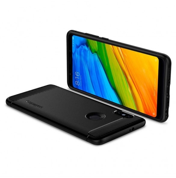Spigen Rugged Armor för Xiaomi Redmi Note 5 / Redmi Note 5 Pro - Svart