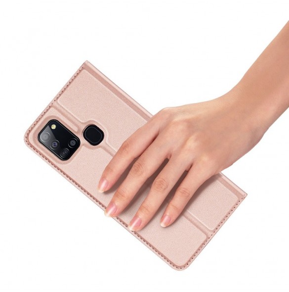 Samsung Galaxy A21S skyddas av detta fantastiska skal.
