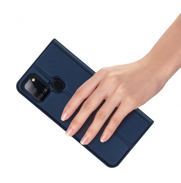 Samsung Galaxy A21S skyddas av detta fantastiska skal.