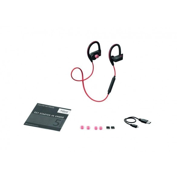 Jabra Sport Pace Wireless Stereo Bluetooth Headset - Röd