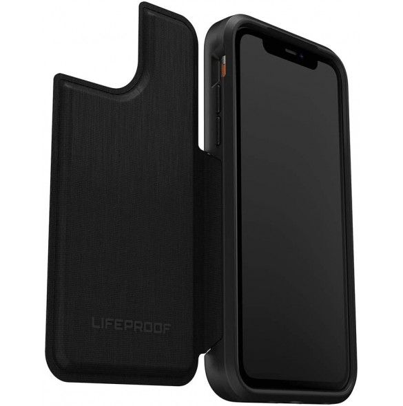 OtterBox 77-63484 LifeProof Flip Wallet Case till iPhone 11 - Dark Knight