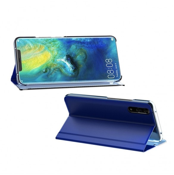 JollyFX New Sleep Case Bookcase Type Case med kickstand-funktion för Huawei P20 Pro - Svart