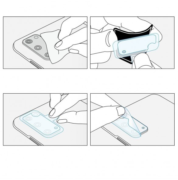 Ringke Invisible Defender 3x ID Camera Tempered Glass 0.15mm för Samsung Galaxy Note 20 Ultra - 3pcs