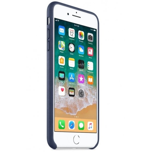 Apple MQHL2ZM/A till iPhone 7 Plus, iPhone 8 Plus Läderskal  - Mystic Blå