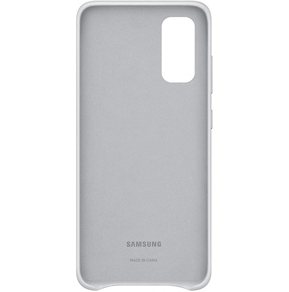 Samsung EF-VG980LSEGEU läderfodral äkta läder väska till Samsung Galaxy S20 - Ljusgrå