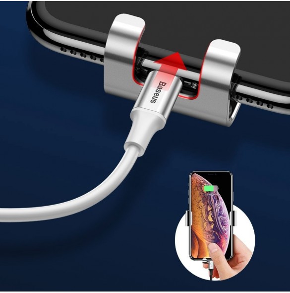 Baseus Metal Age Gravity Car Mount (CD-version) - Vit