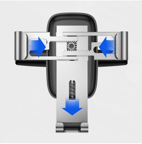 Baseus Metal Age Gravity Car Mount (CD-version) - Vit