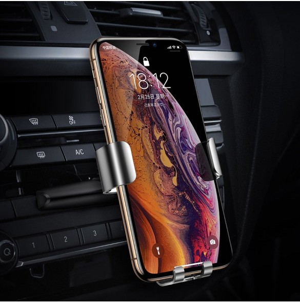 Baseus Metal Age Gravity Car Mount (CD-version) - Vit