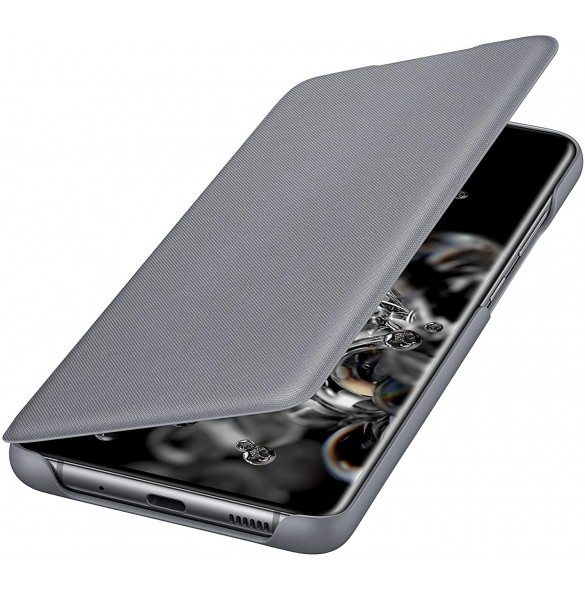Samsung LED View Cover med LED-display för Samsung Galaxy S20 Ultra - Grå (EF-NG988PJEGEU)
