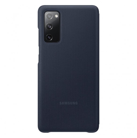 Blå och mycket snyggt omslag från Samsung.