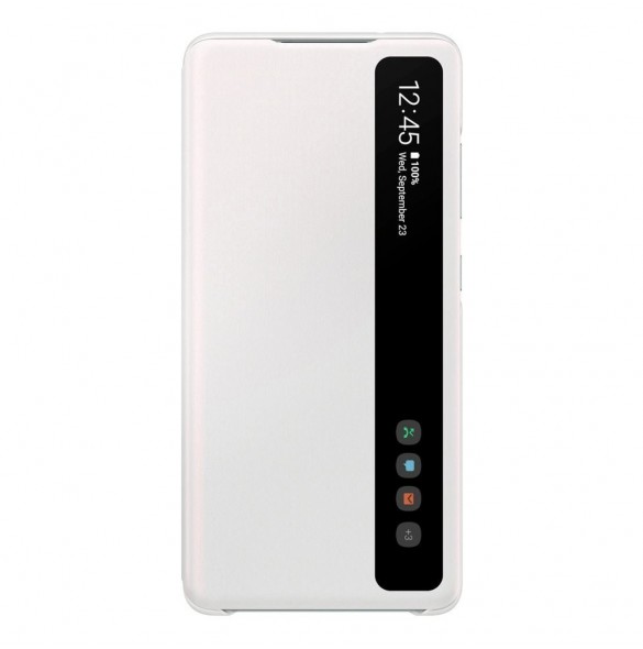 Vit och mycket snyggt skal till Samsung Galaxy S20 FE 5G.
