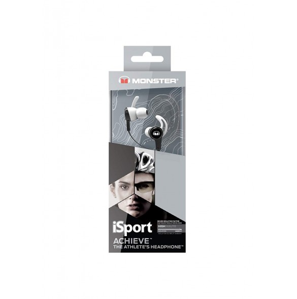 Monster 137092-00 iSport Achieve In-Ear 3,5mm Headphones - Svart