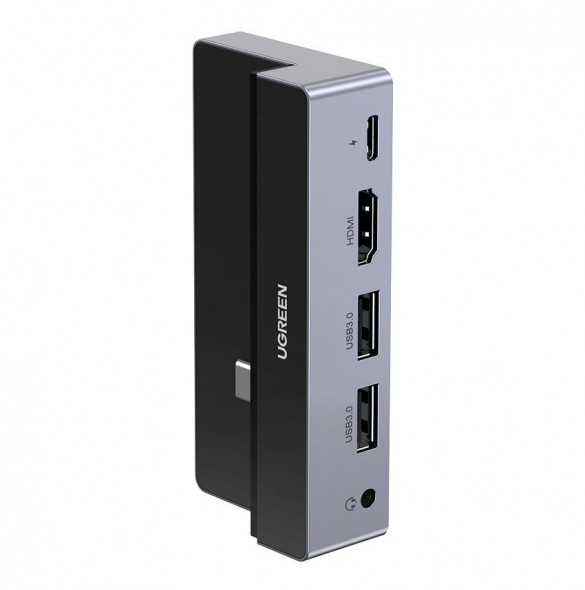 USB C-porten av typ c-hubadapter drivs med 100W snabb laddningshastighet.