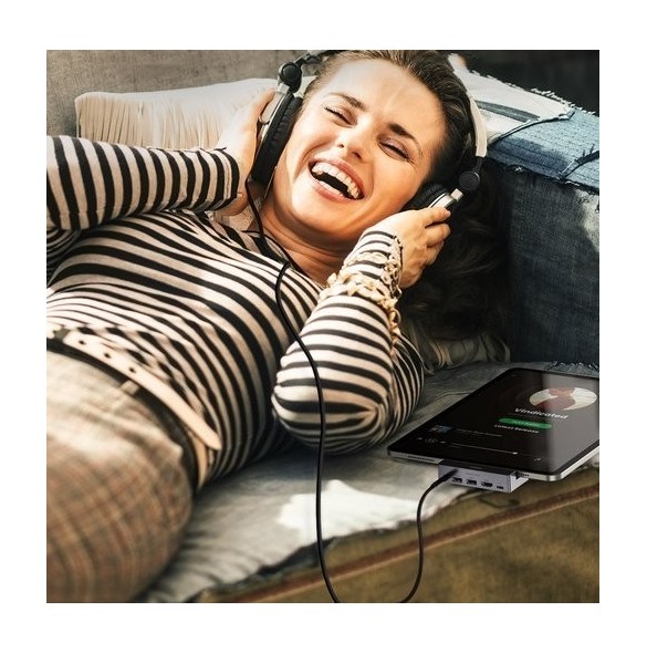 USB-navet är plug and play.
