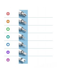 Ergonomiskt handtag, design med roterande kepsar, enkelt och flexibelt för användning.